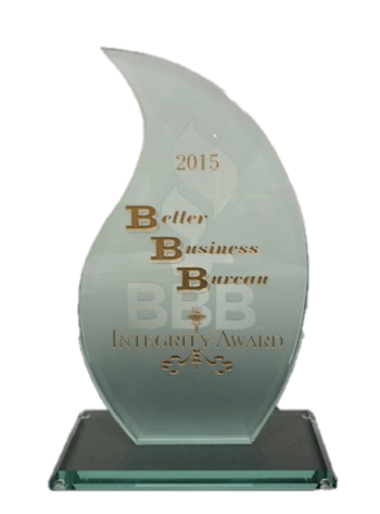 Better Business Bureau Integrity Award 2015
